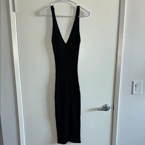 Knit Bodycon Midi Sleeveless Dress